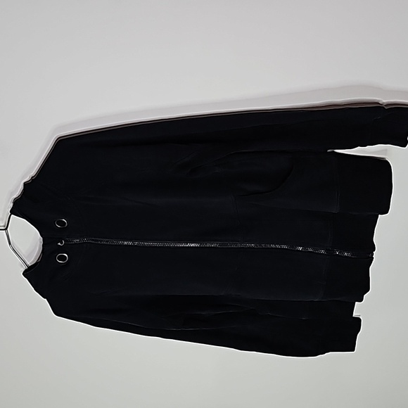 Warehouse One medium black zip up hoodie - Picture 2 of 6